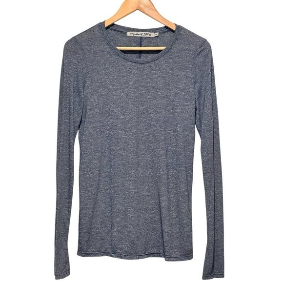 Michael Stars Tops - MICHAEL STARS Brooklyn Jersey Blue Casual Womens Crewneck Top One Size / Small